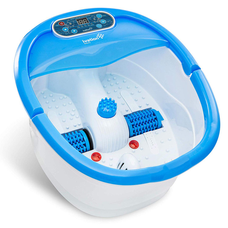 Ivation Foot Spa Massager Heated Bath, Automatic Massage Rollers
